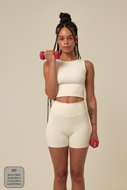 short compress gym babe | short fitness com bolsos