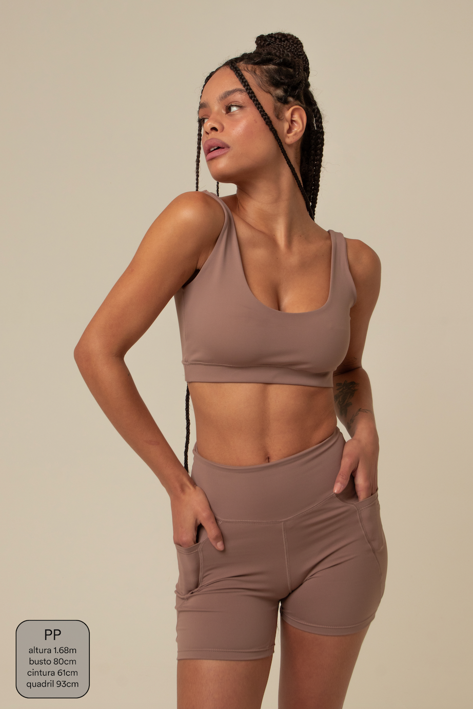 short compress gym babe | short fitness com bolsos