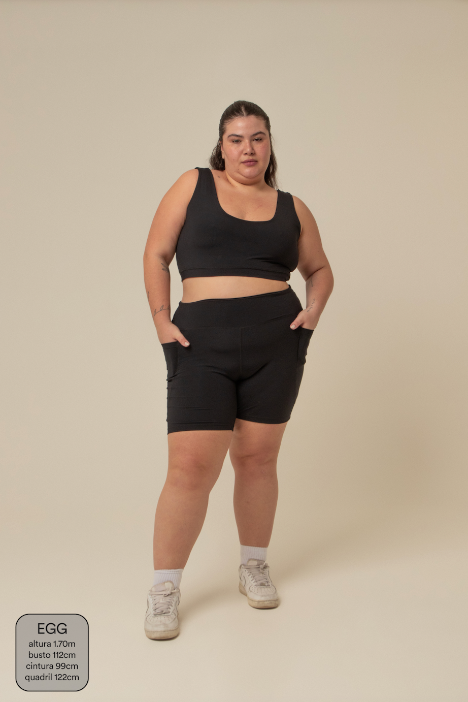 short compress gym babe | short fitness com bolsos