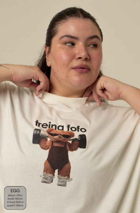 camisetão treina fofo | camiseta oversized