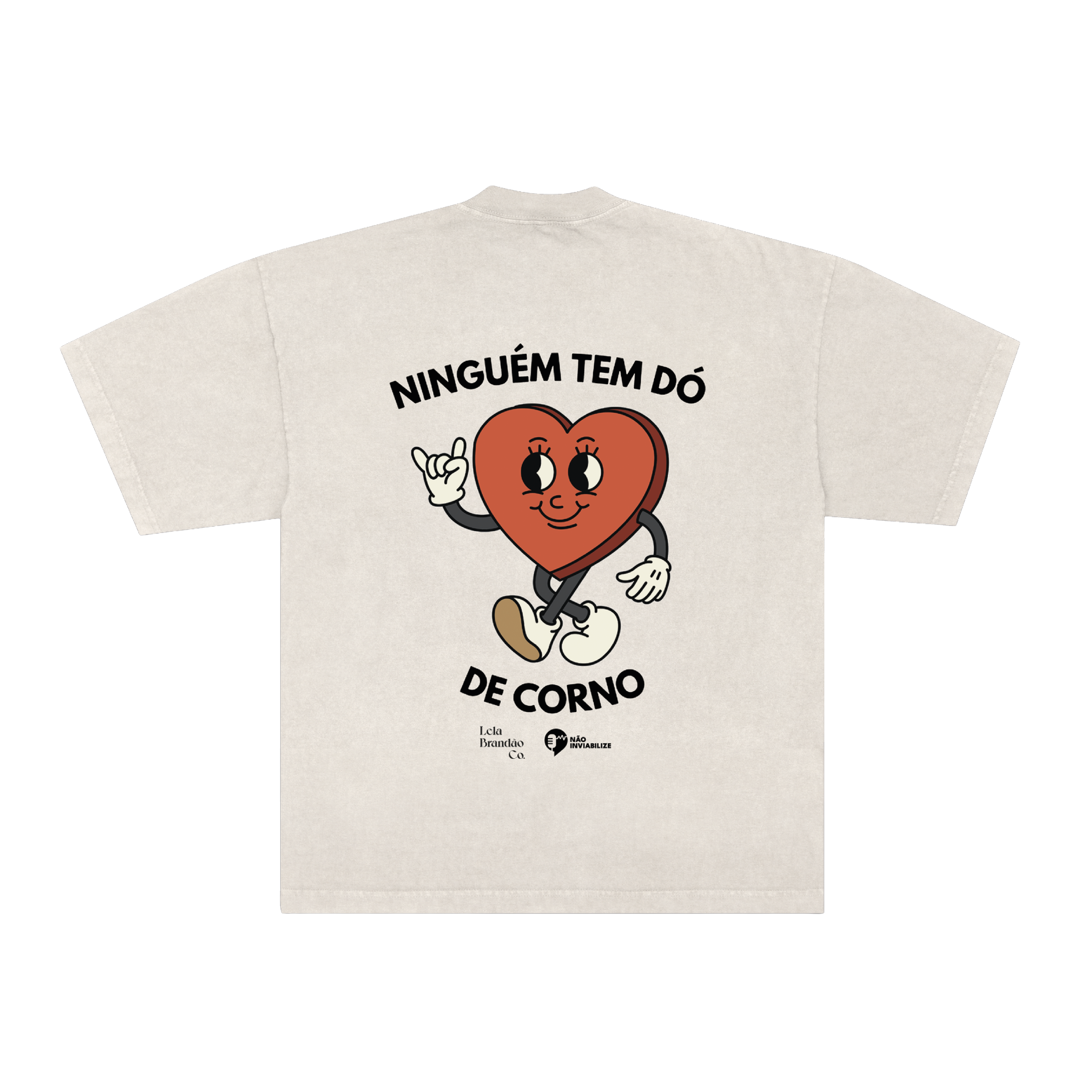 camisetão oversized dó de corno collab não inviabilize – Lela
