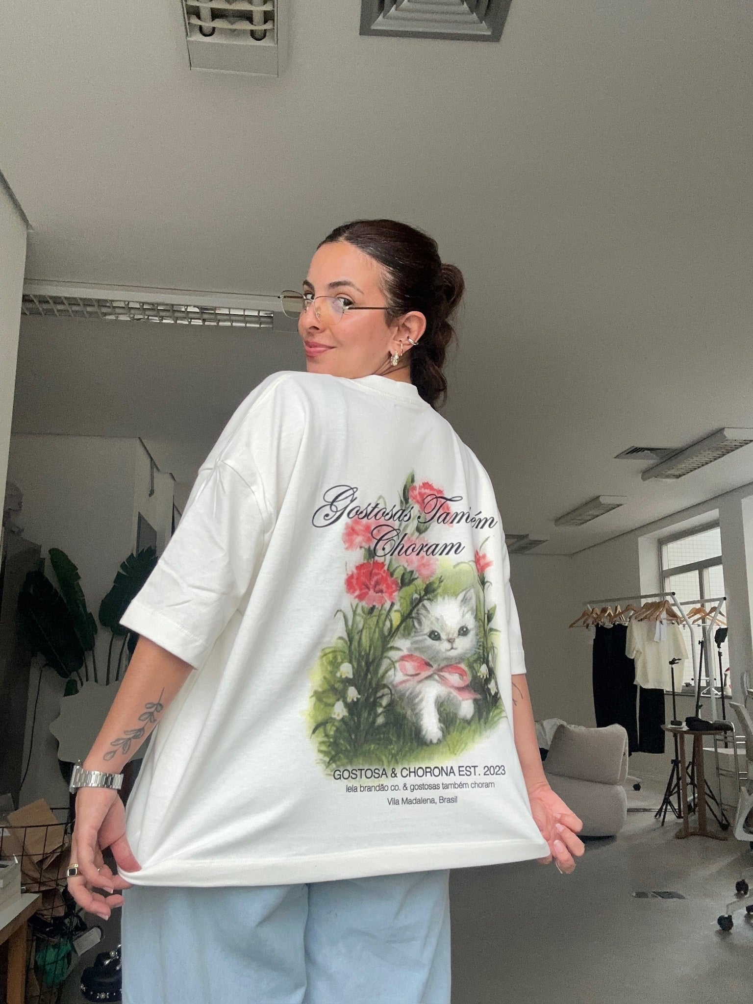 camisetão gostosas também choram gatinho