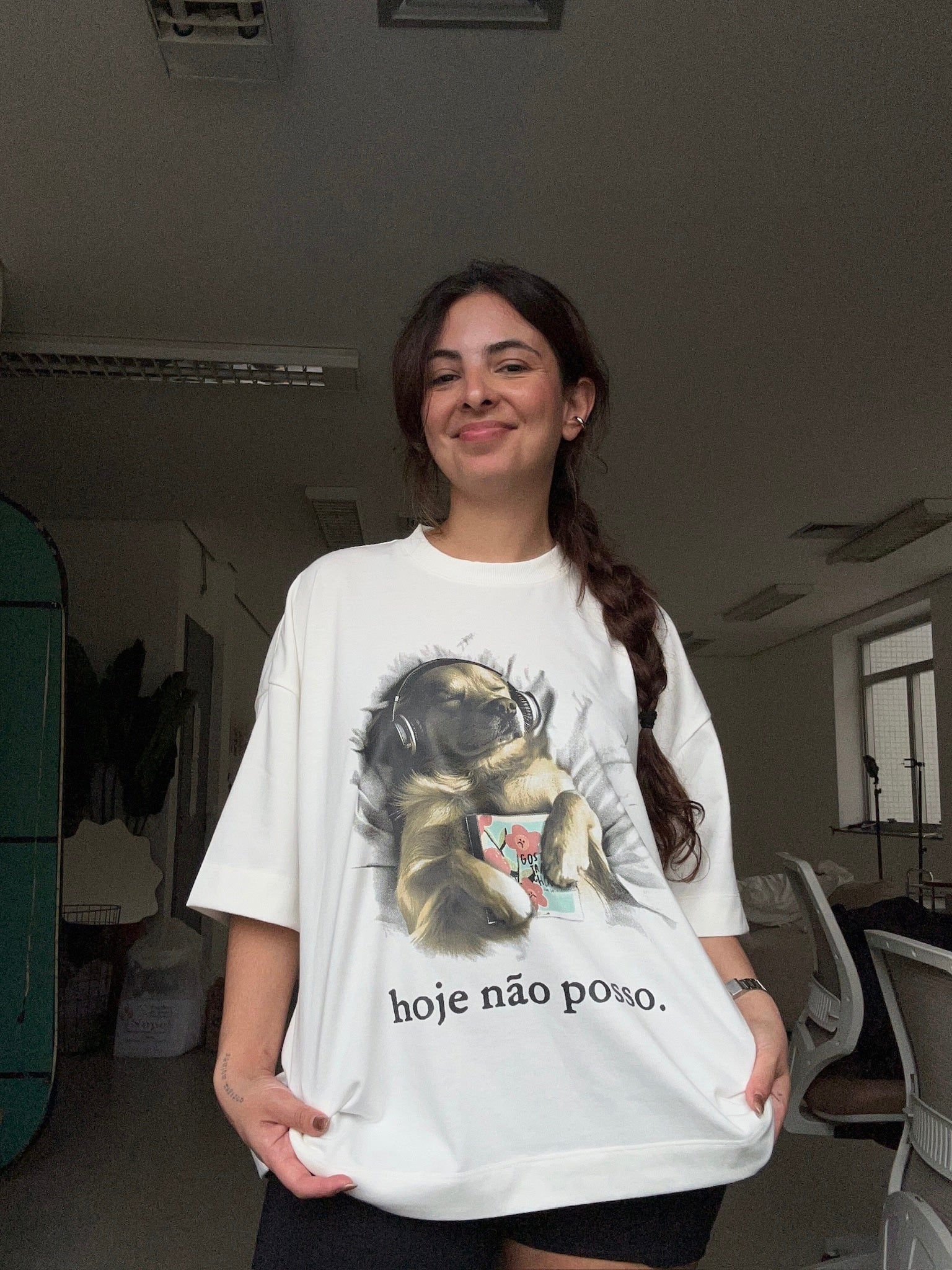 camisetão hoje não posso