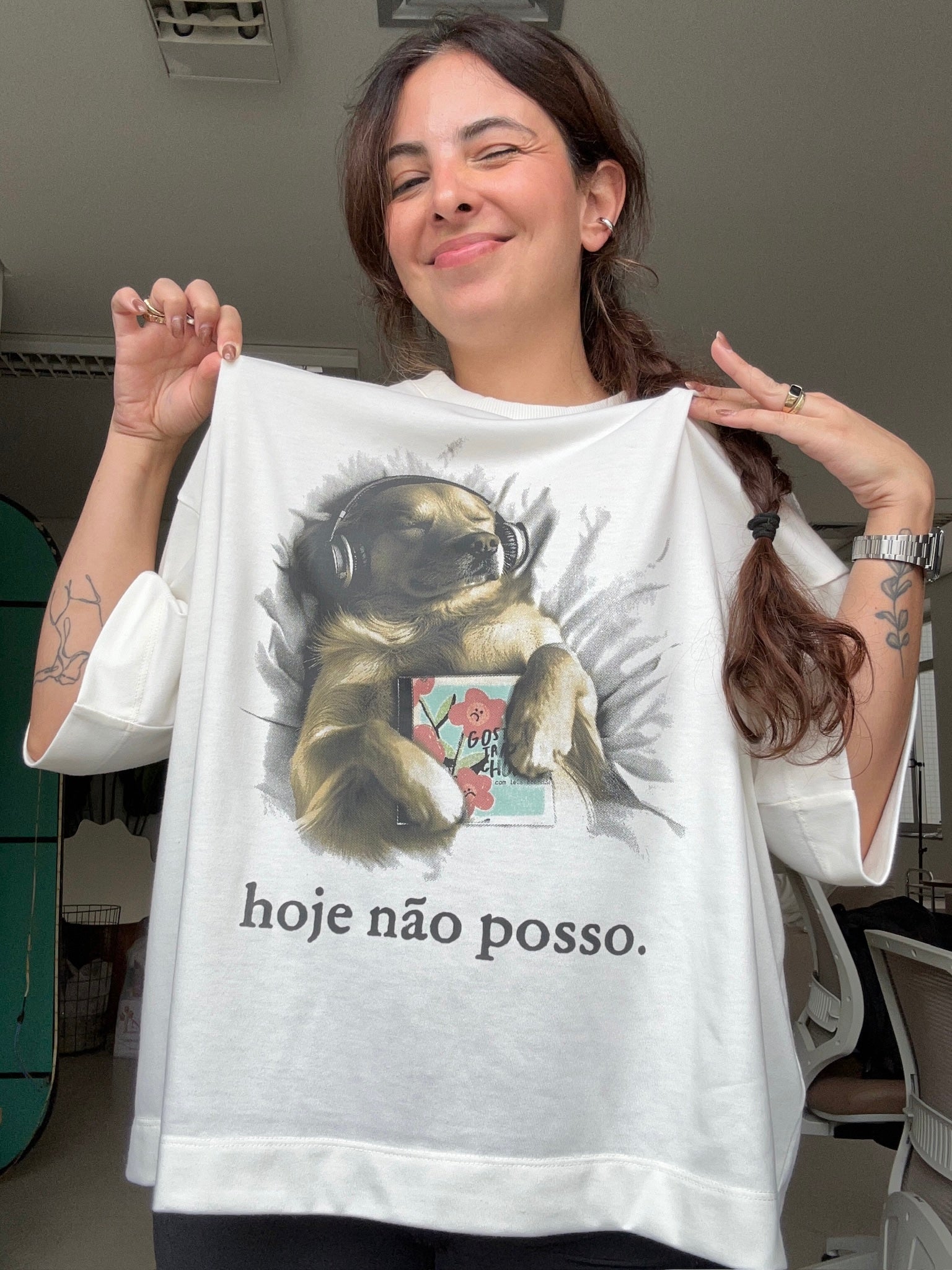 camisetão hoje não posso