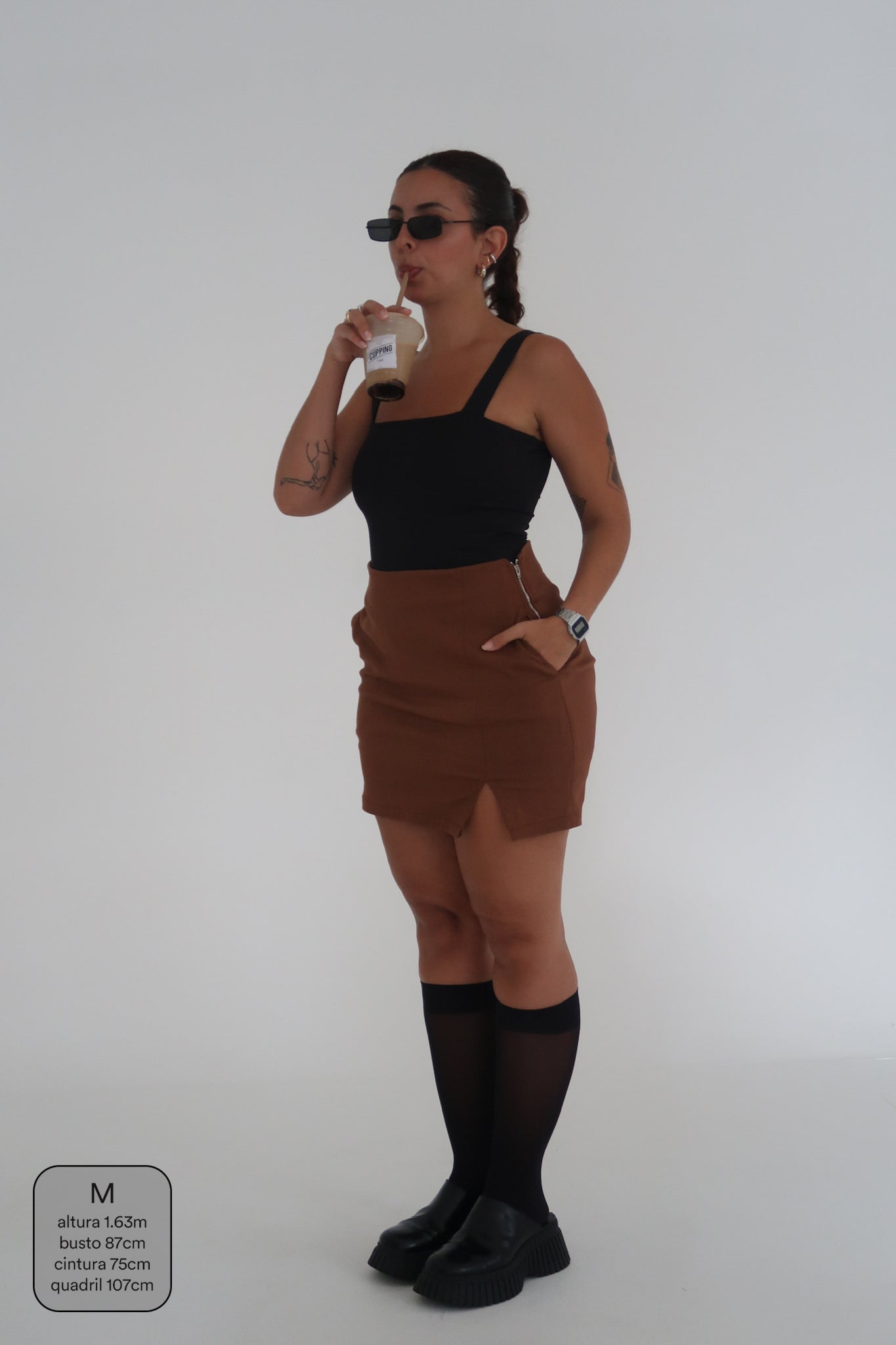 mini short saia brava clássico