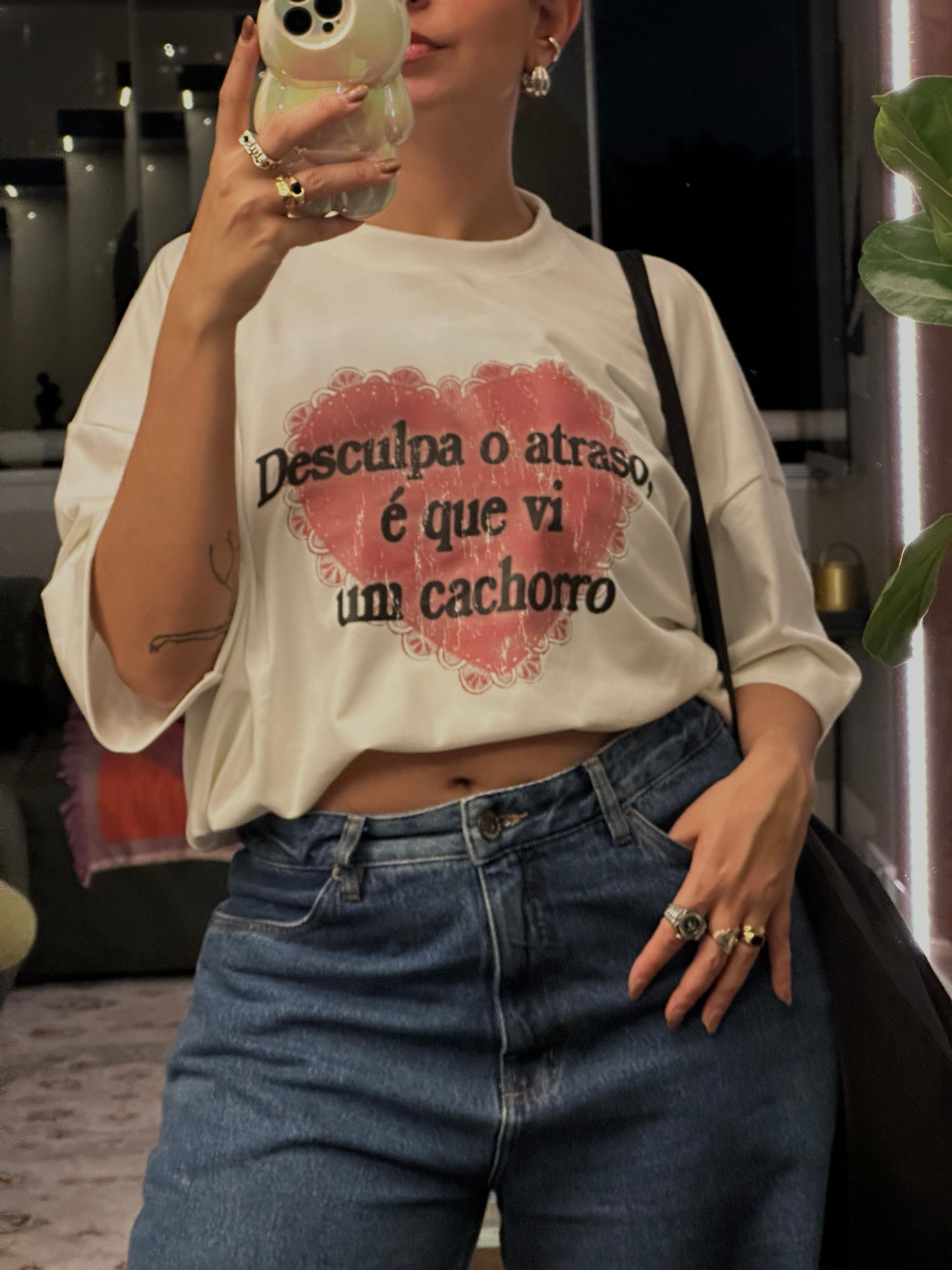 camisetão desculpa o atraso