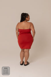 vestido brasileiro | vestido sem alças dupla face