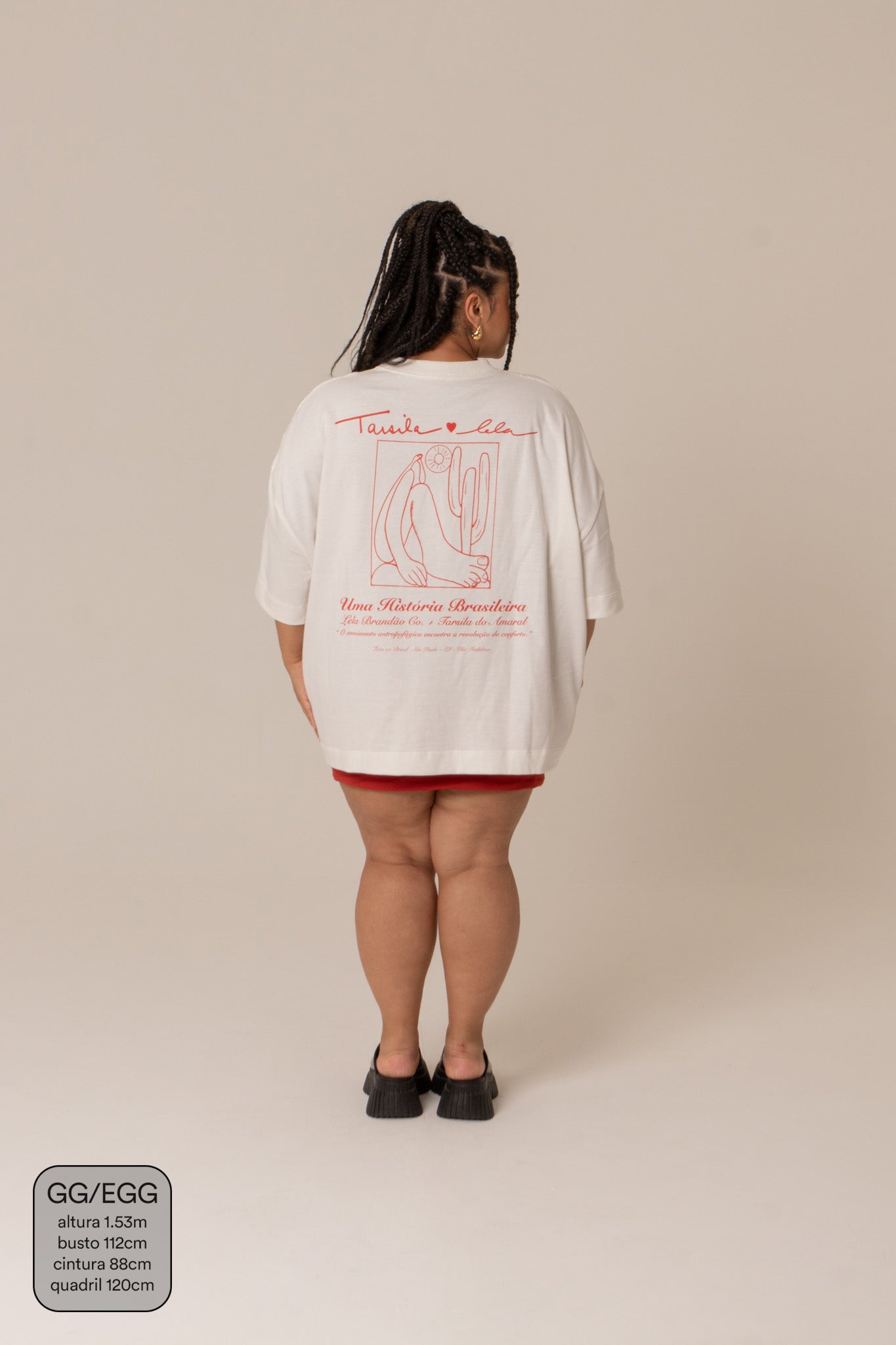 camisetão tarsila & lela collab. tarsila do amaral