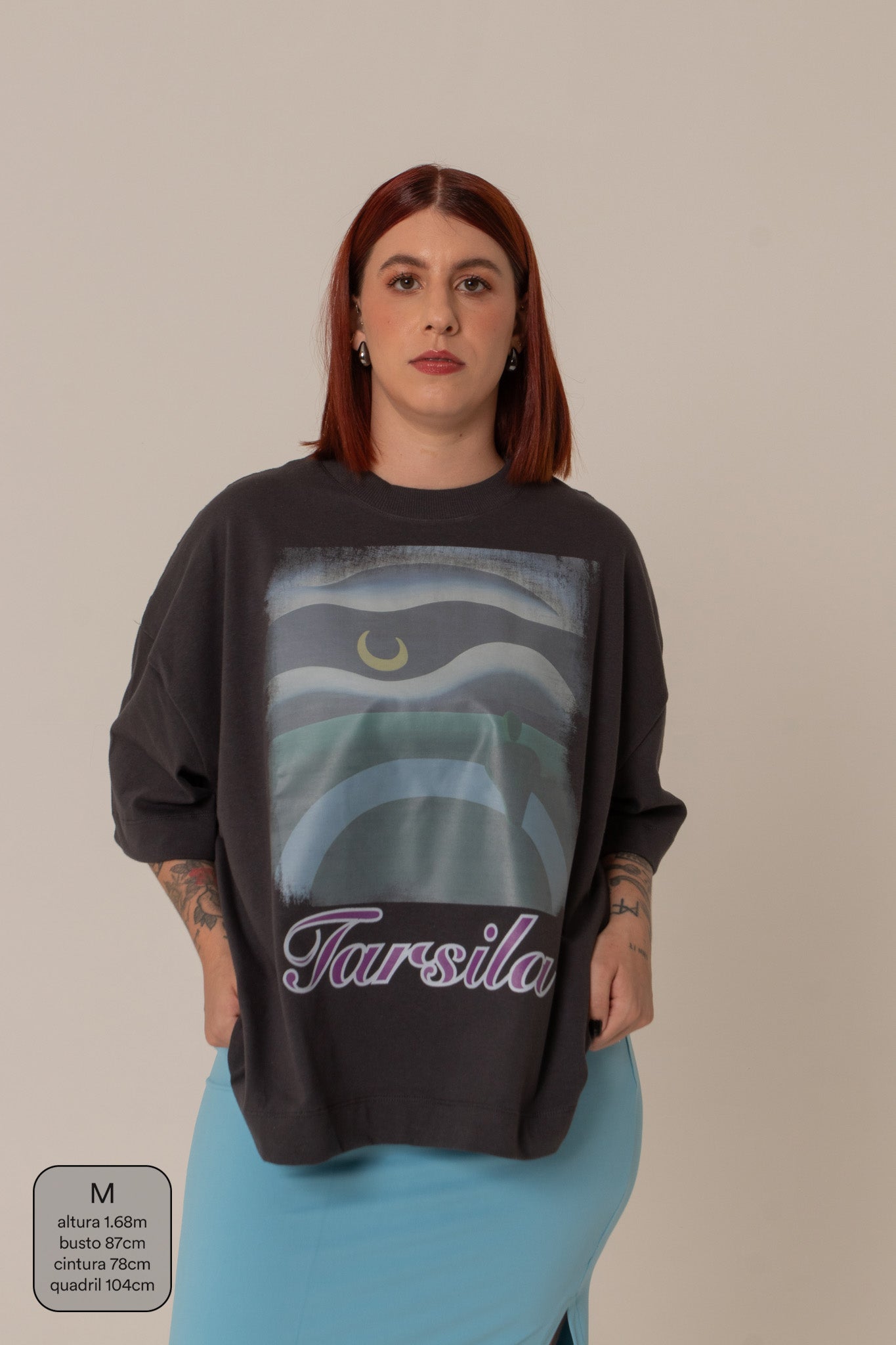 camisetão lua collab. tarsila do amaral