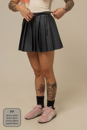mini saia shorts plissada chefa