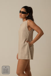 vestido sossego curto | vestido reto de viscolinho