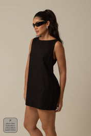 vestido sossego curto | vestido reto de viscolinho