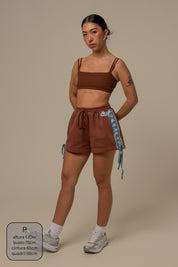 short de moletom lacinho lela & kappa
