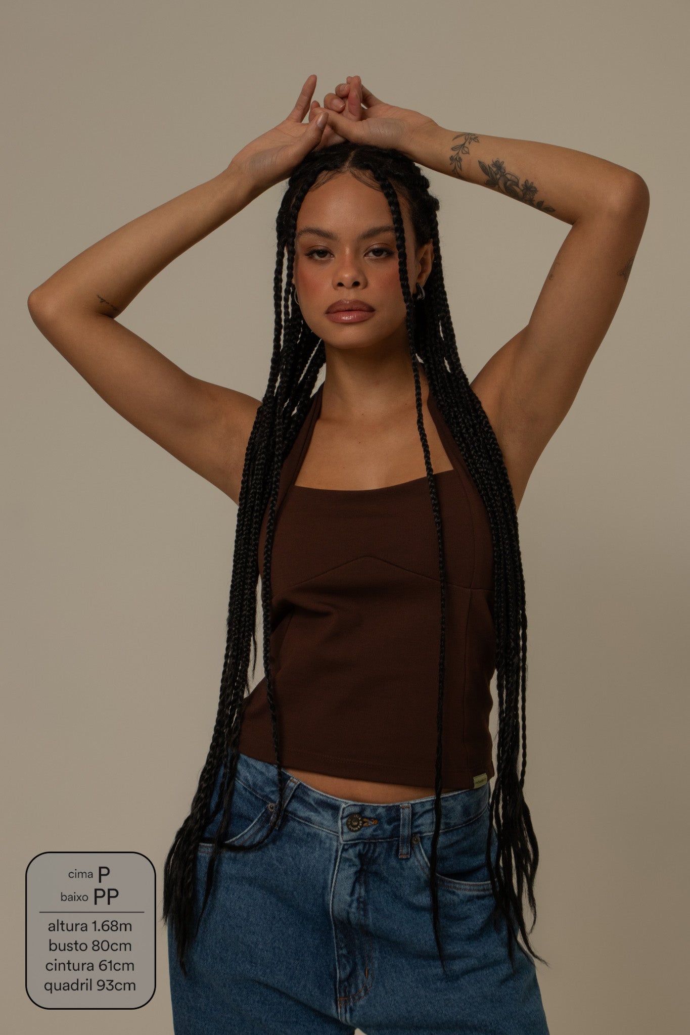 regata push up | blusa com amarração no pescoço
