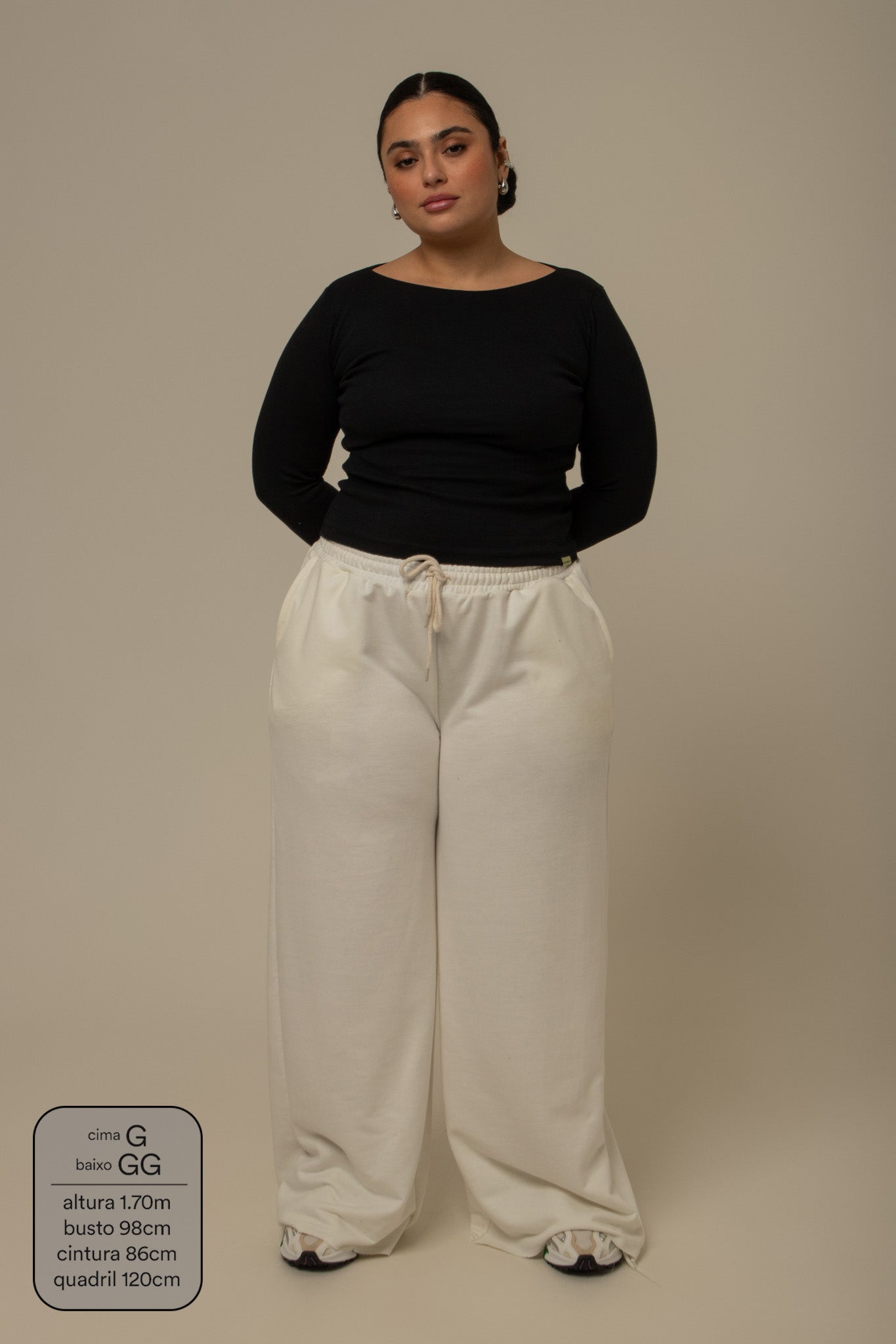 calça de moletom cozy wide