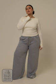 calça de moletom cozy wide