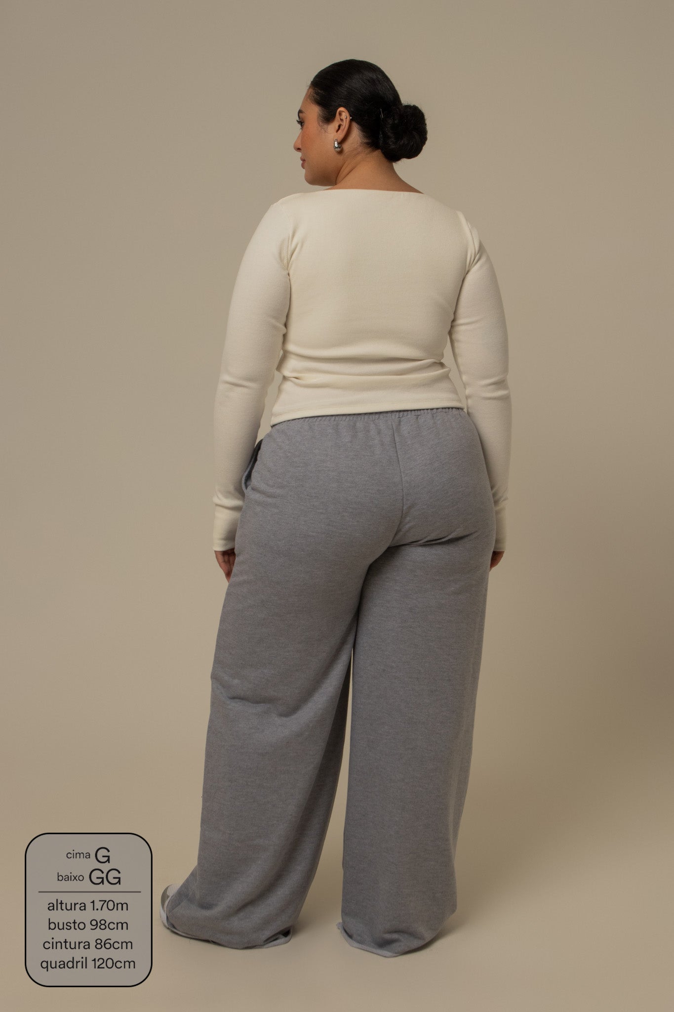 calça de moletom cozy wide