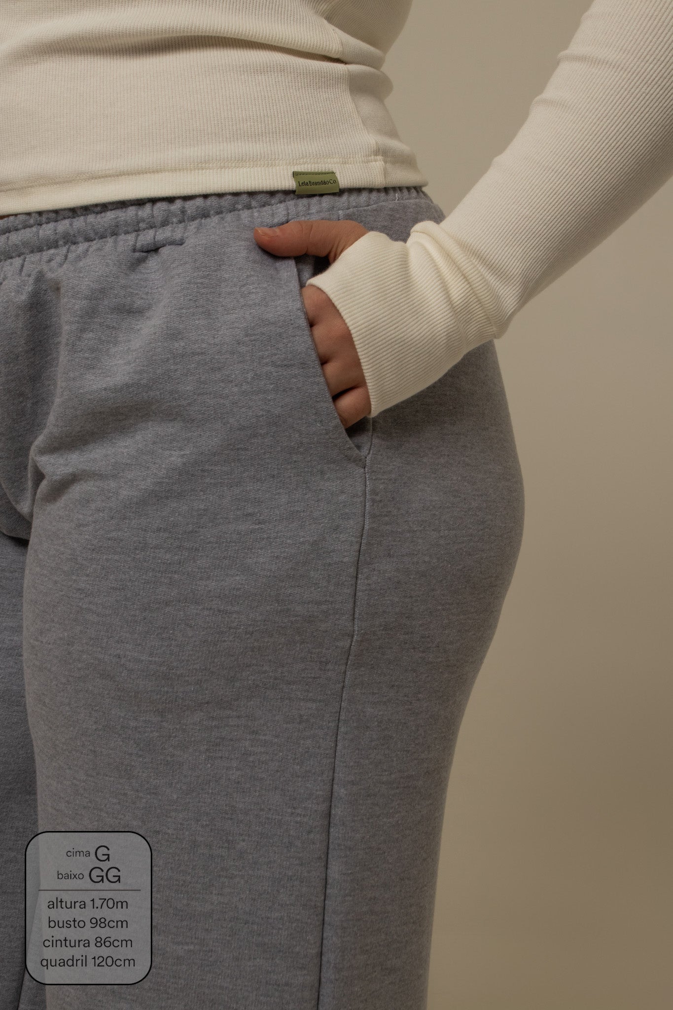 calça de moletom cozy wide