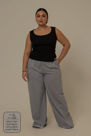calça de moletom cozy wide