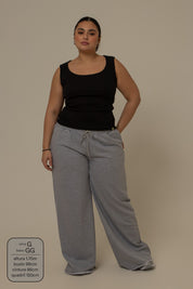 calça de moletom cozy wide