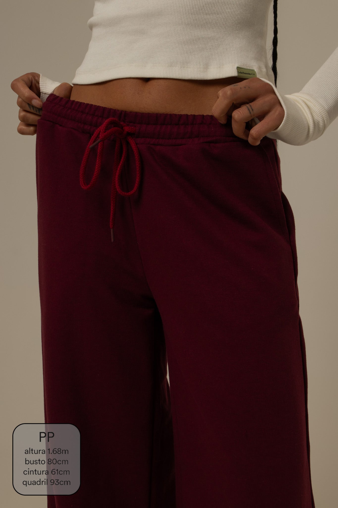 calça de moletom cozy wide