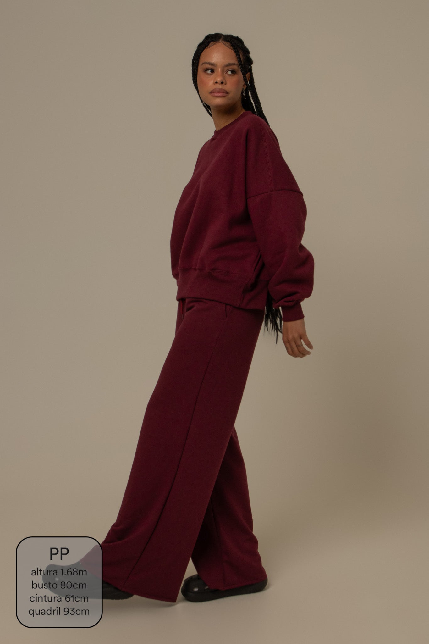 calça de moletom cozy wide