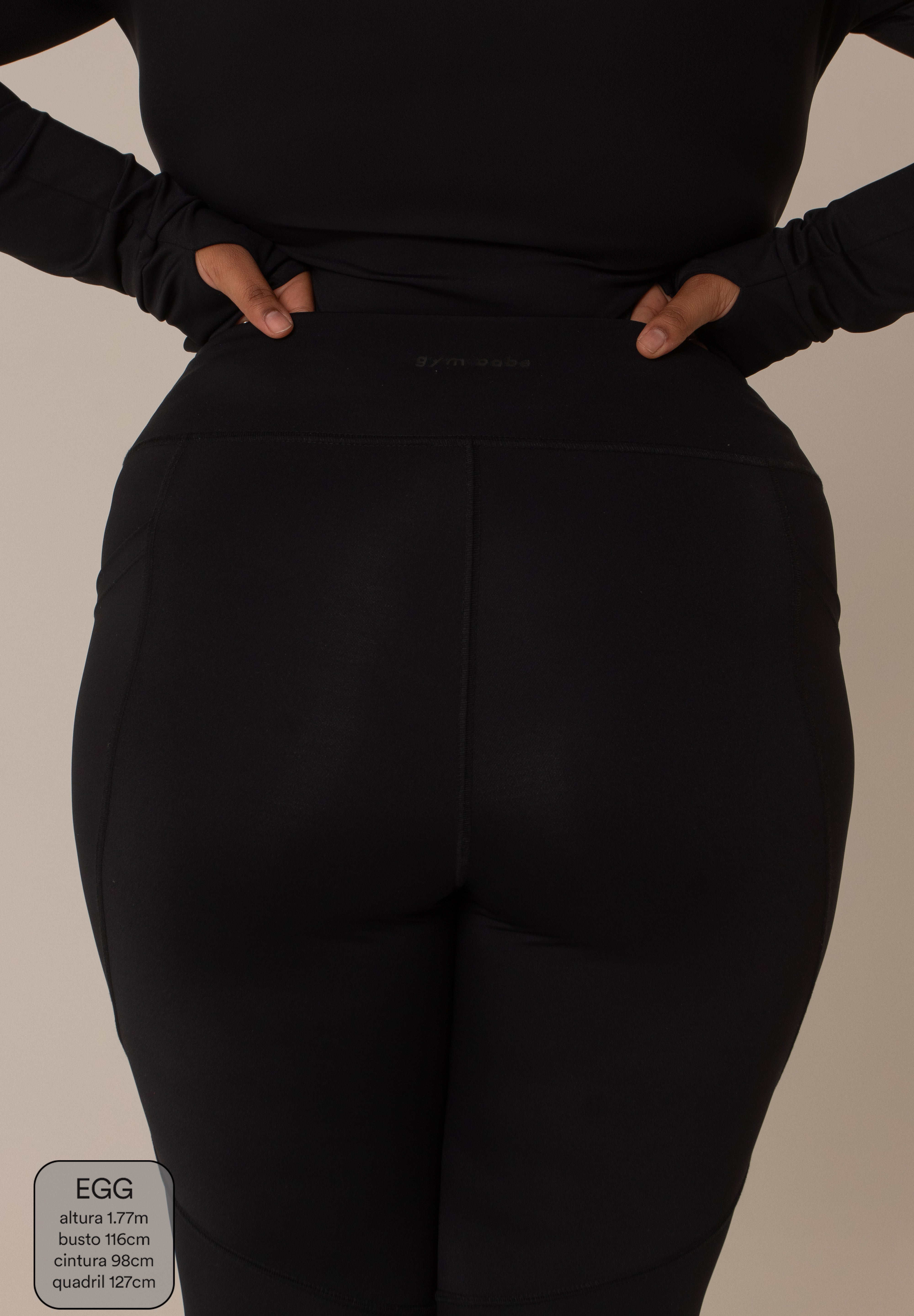 legging compress gym babe | legging fitness com bolsos
