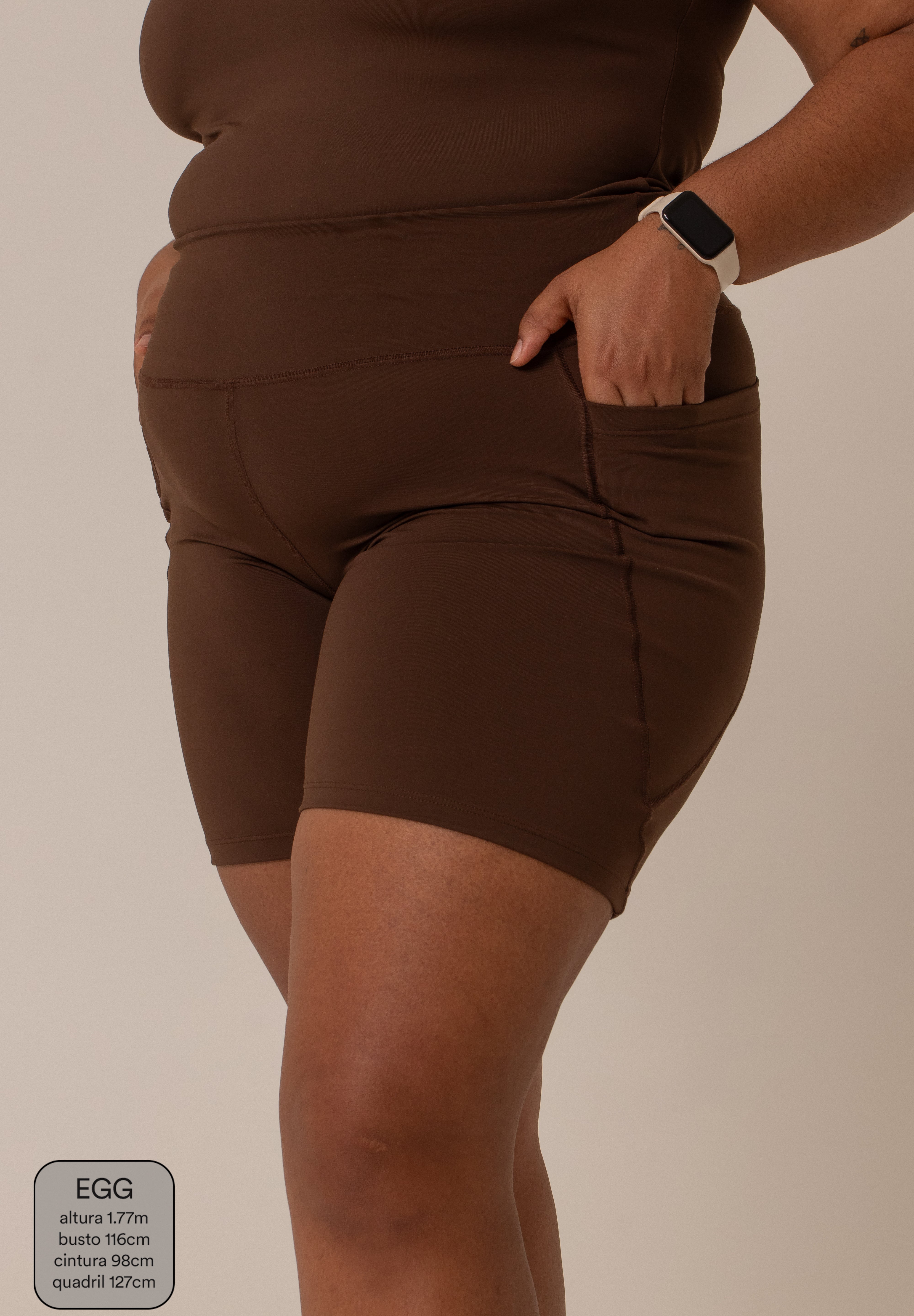 short compress gym babe | short fitness com bolsos
