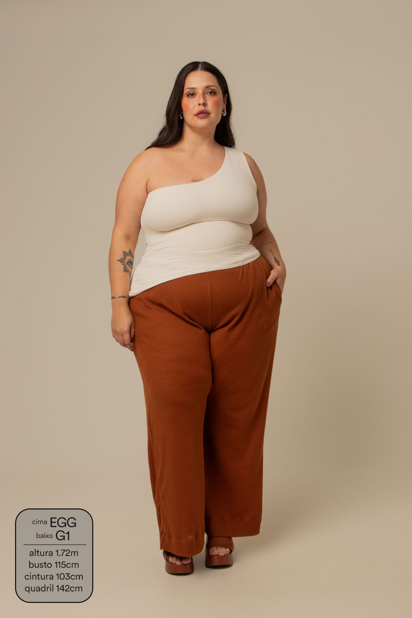 calça comfy clássica | calça waffle reta confortável