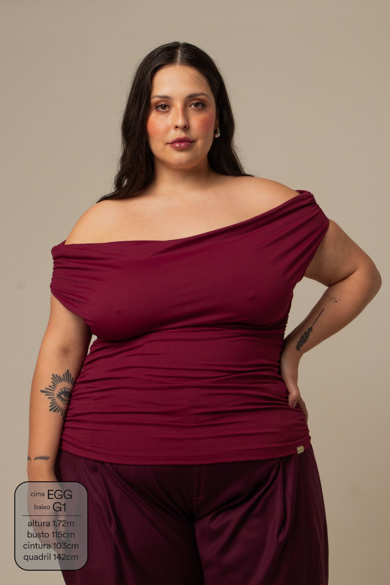 blusa ombro a ombro clássica