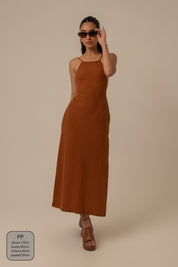 vestido comfy | vestido costas abertas com fenda lateral