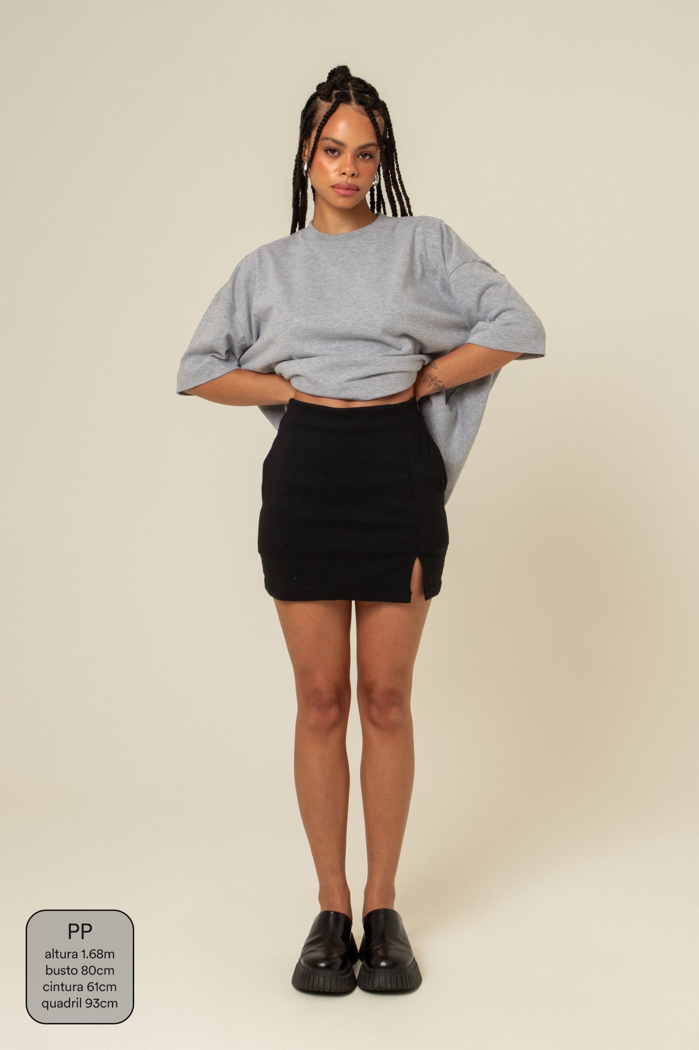 mini short saia brava clássico