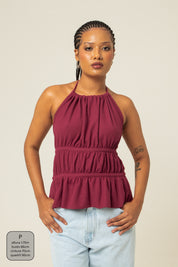 blusa comfy | top costas abertas ajustável