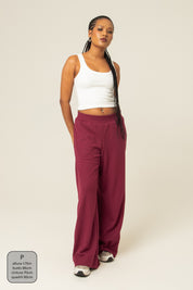 calça comfy clássica | calça waffle reta confortável
