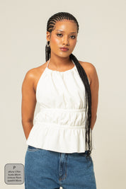 blusa comfy | top costas abertas ajustável