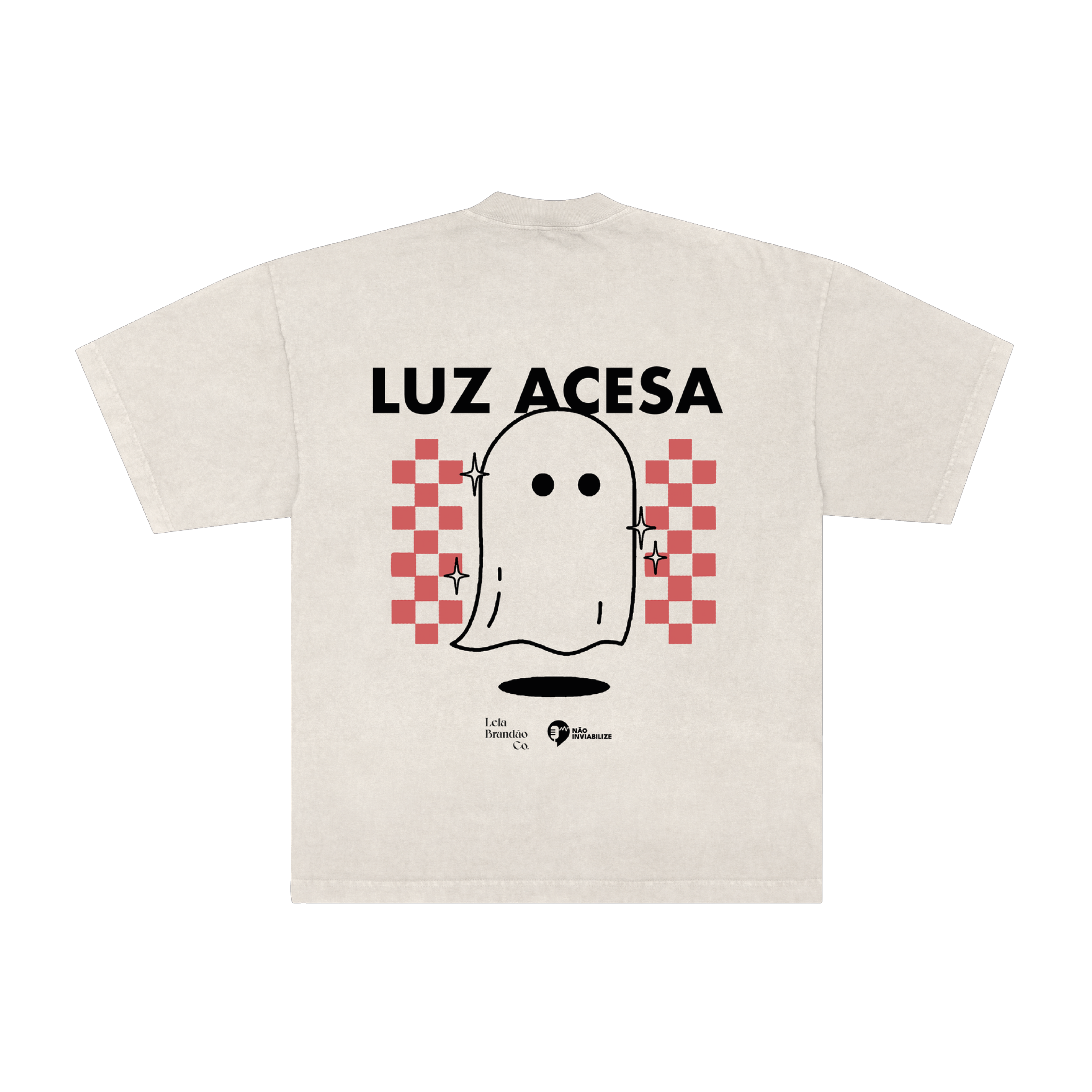 LUZ×RODA 20TH DRY PRA-SHIRT camisetão oversized luz acesa collab não inviabilize estampa