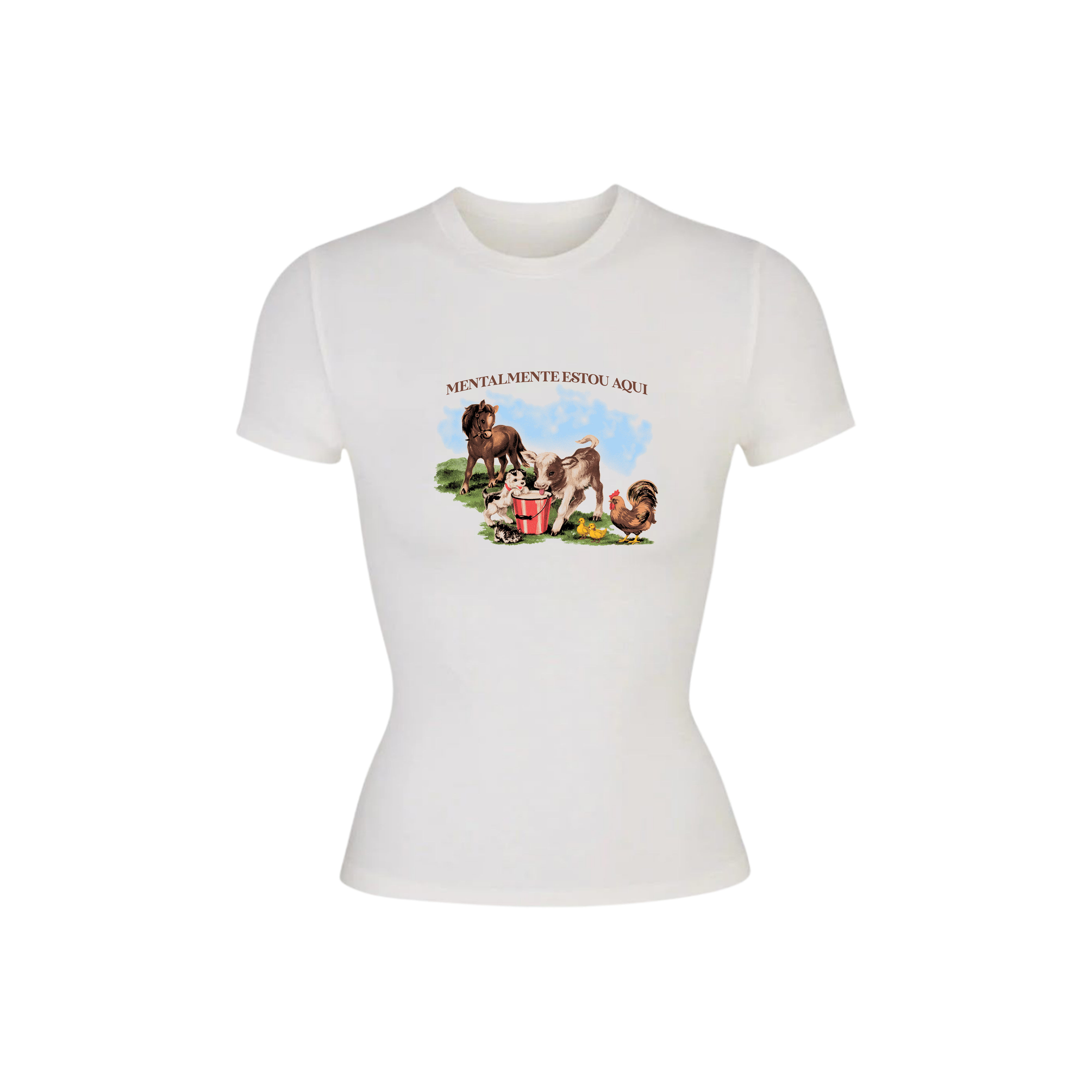 baby tee mentalmente estou aqui – Lela Brandão Co.