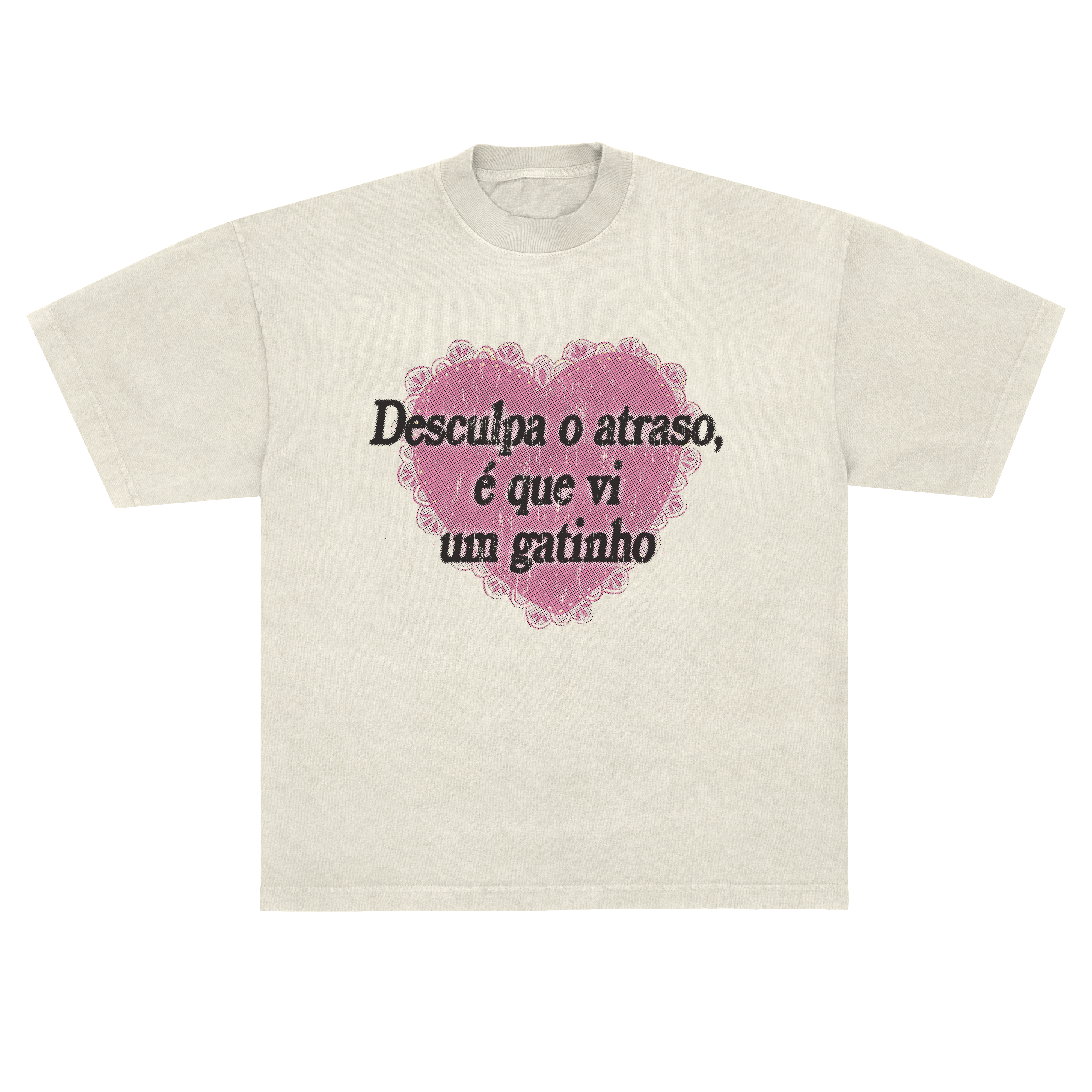 camisetão desculpa o atraso gatinho