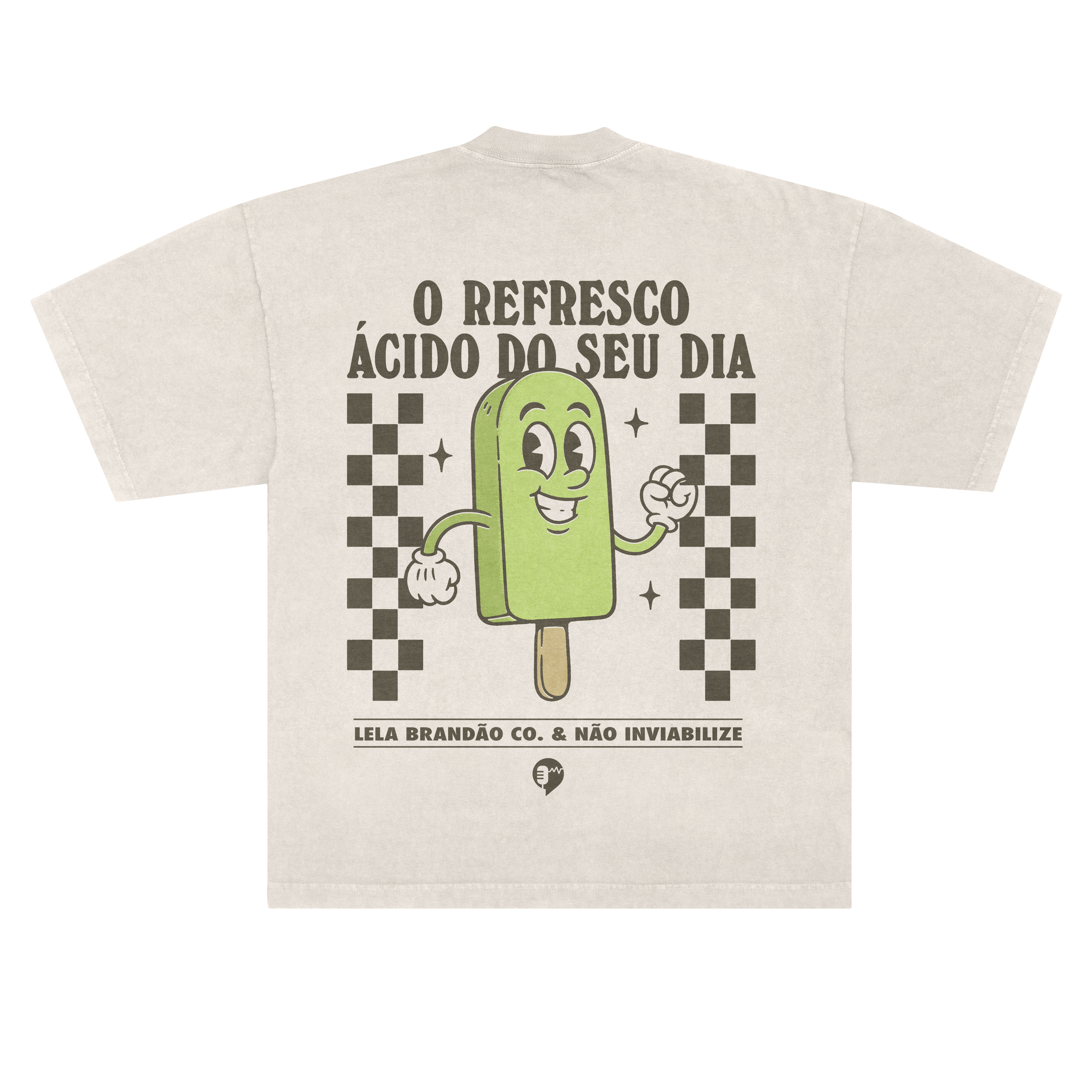 camisetão oversized picolé de limão collab não inviabilize – Lela