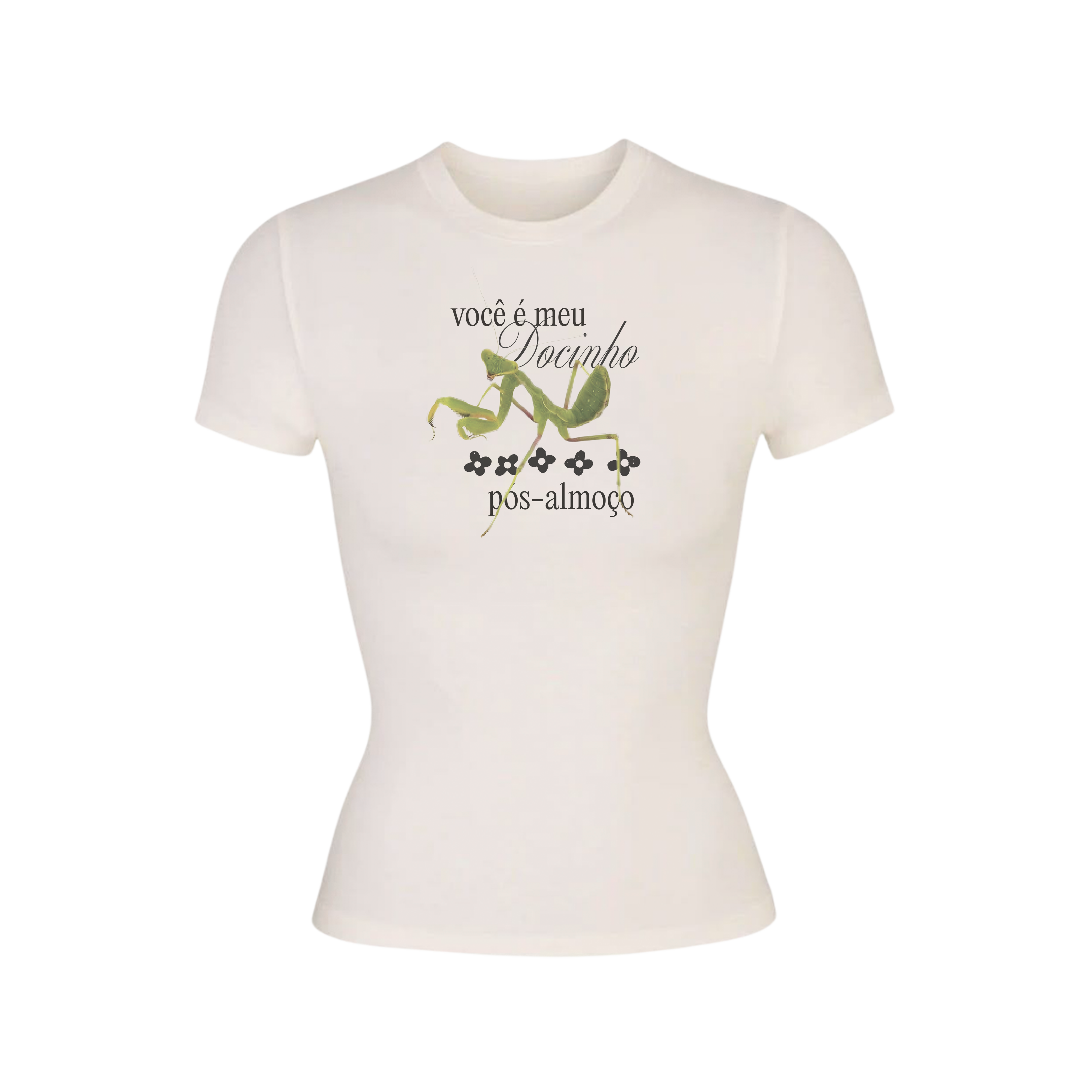 baby tee docinho collab saquinho de lixo – Lela Brandão Co.