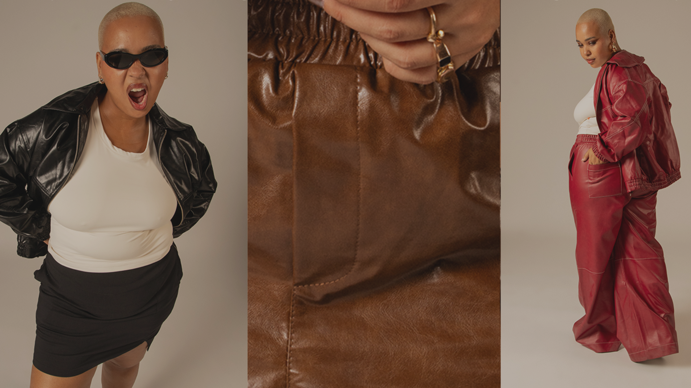 moda e couro no inverno de 2024
