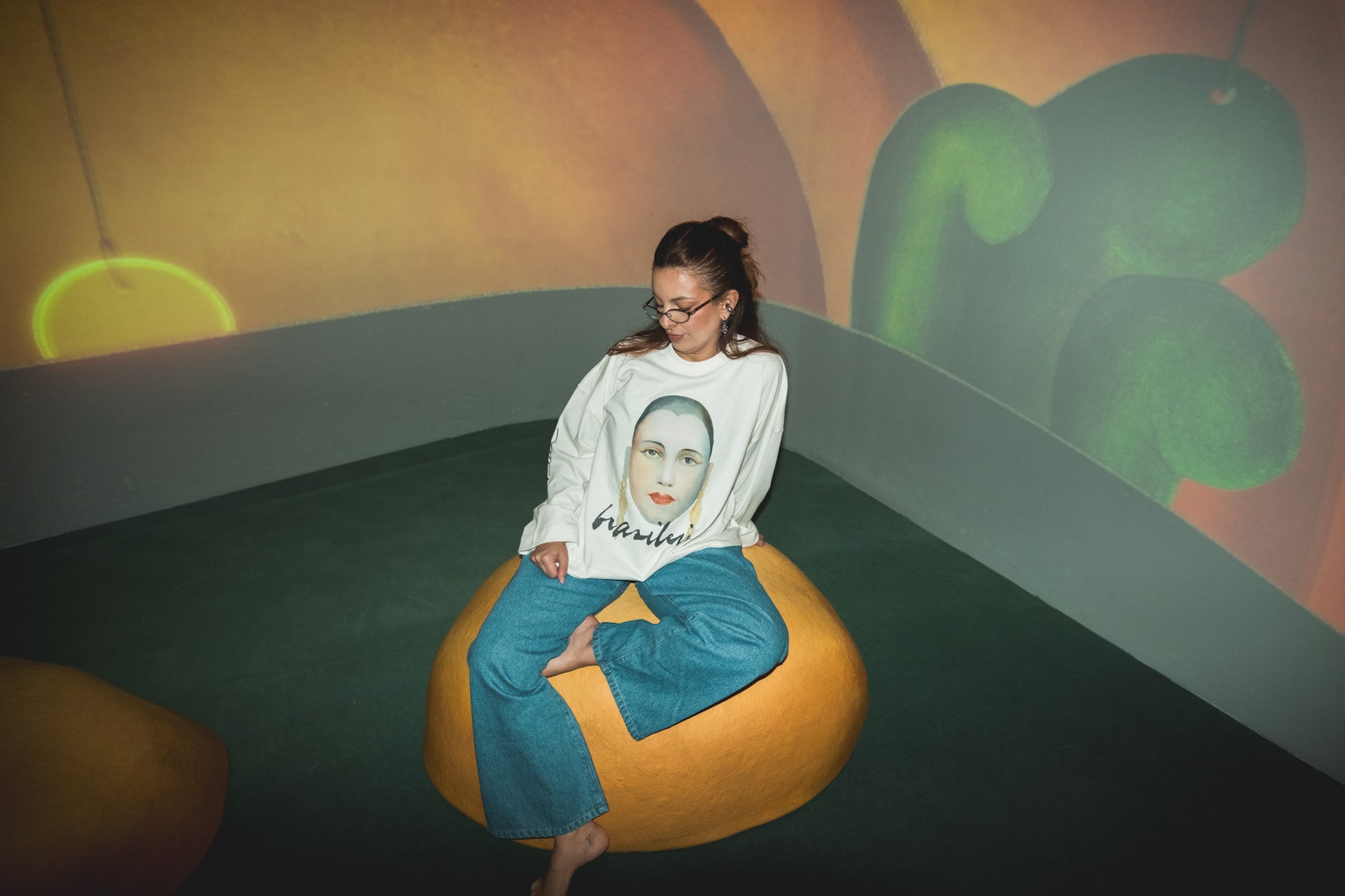 camiseta manga longa brasileira collab tarsila do amaral