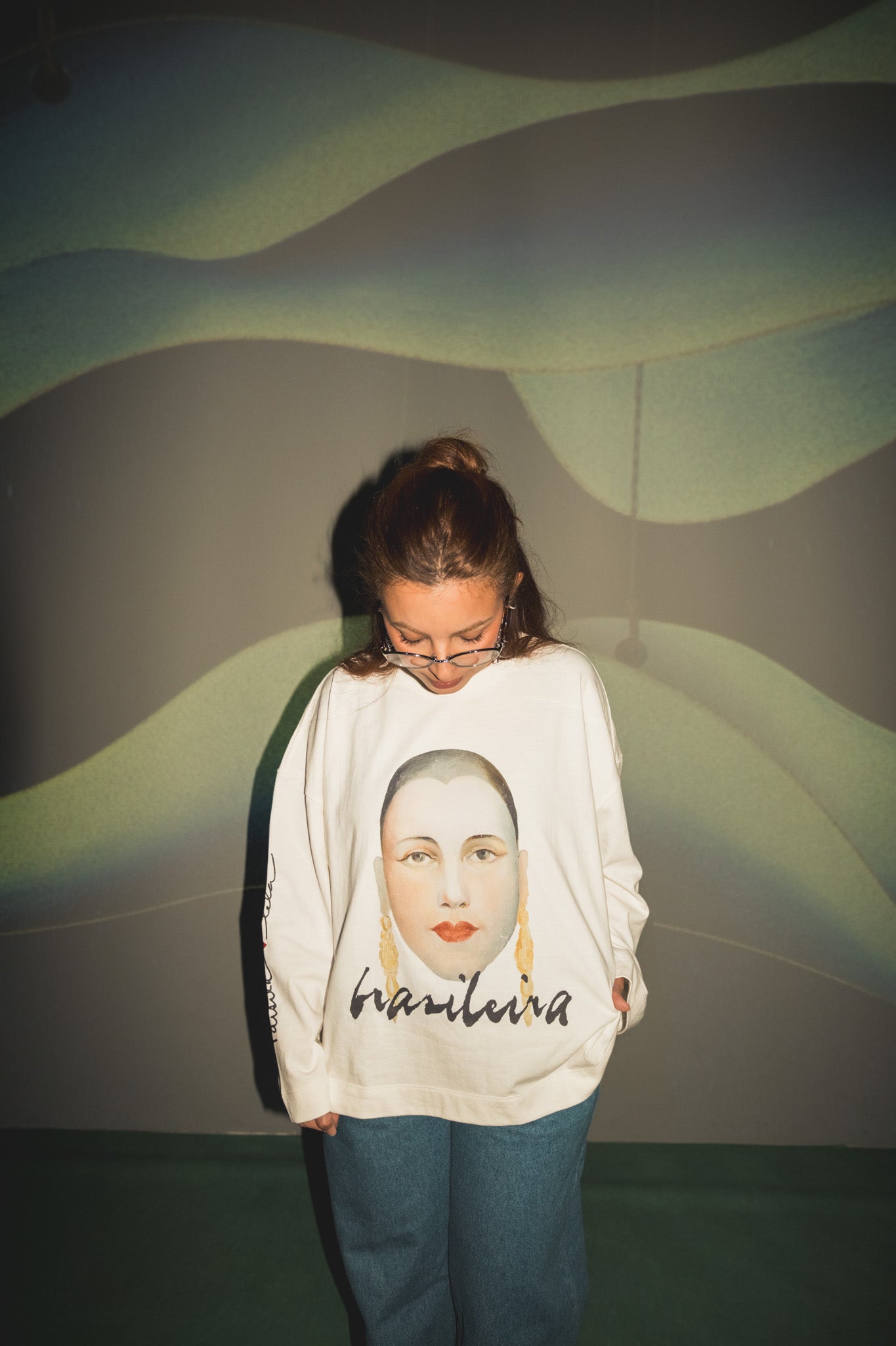 camiseta manga longa brasileira collab tarsila do amaral