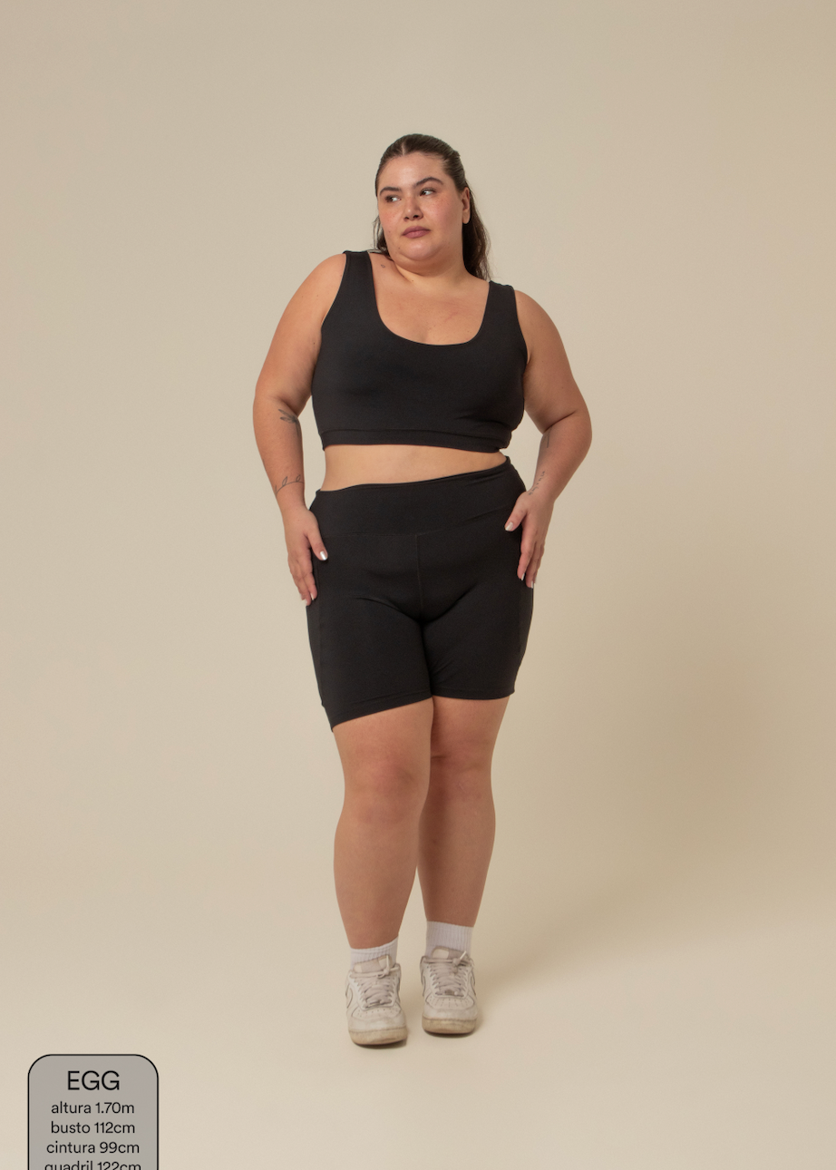 short compress gym babe | short fitness com bolsos