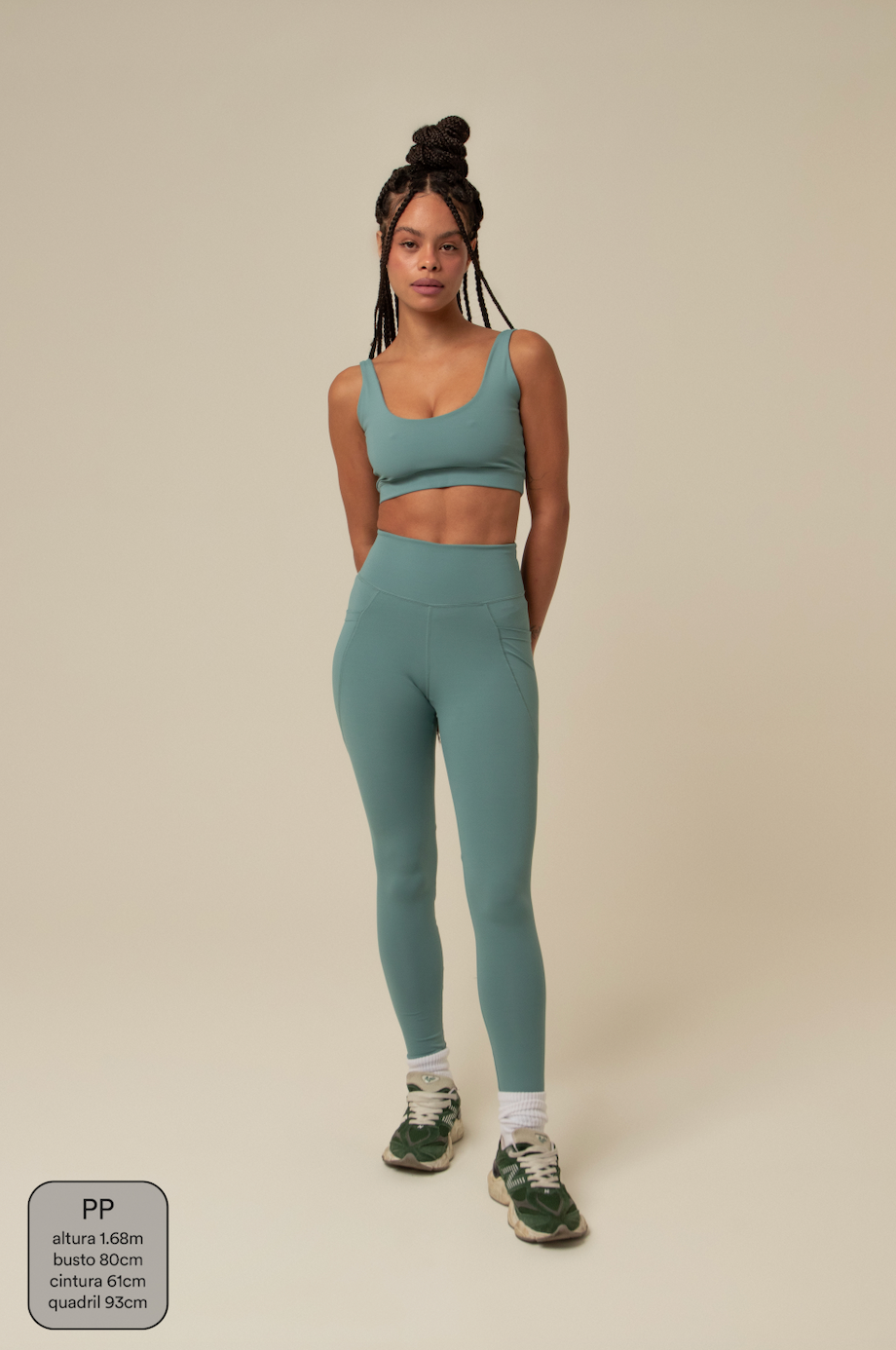 legging compress gym babe | legging fitness com bolsos