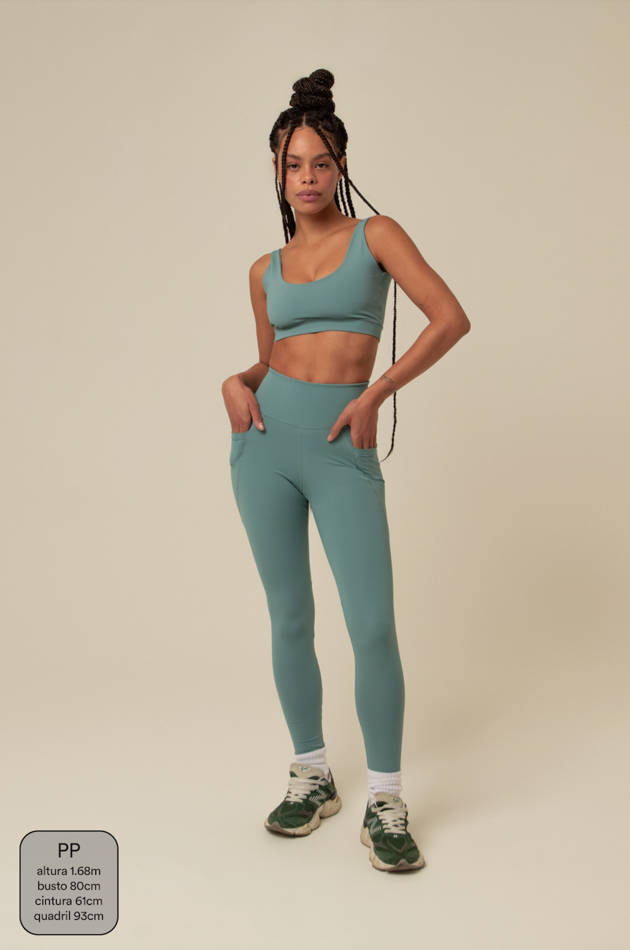 legging compress gym babe | legging fitness com bolsos