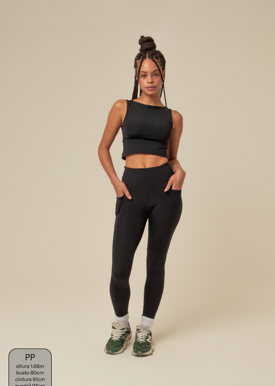 legging compress gym babe | legging fitness com bolsos