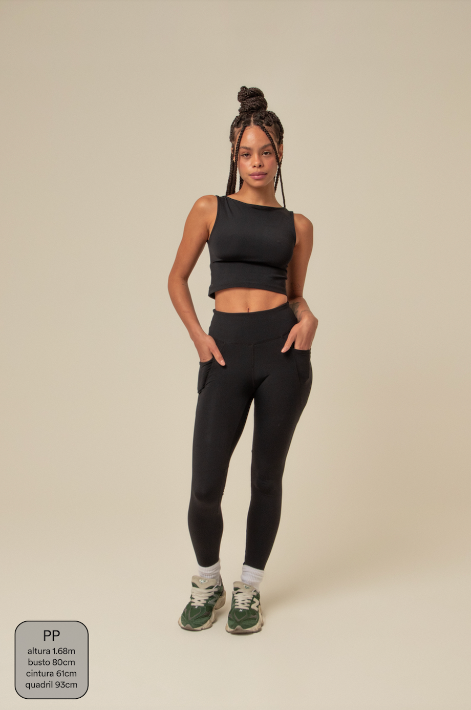 legging compress gym babe | legging fitness com bolsos