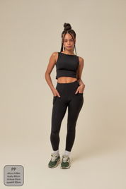 legging compress gym babe | legging fitness com bolsos