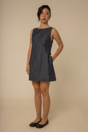 vestido sossego curto jeans